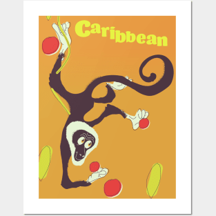 Caribbean Monkey Posters and Art